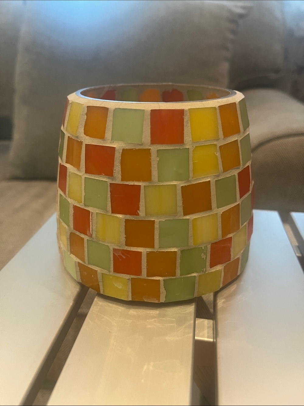 TAG tiled candle holder